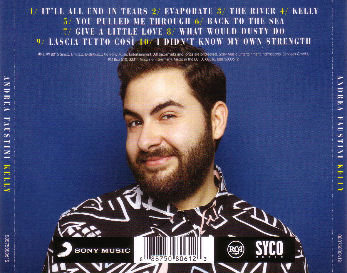 Cartula Trasera de Andrea Faustini - Kelly