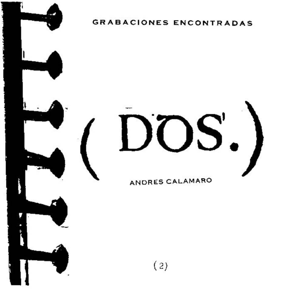 Cartula Frontal de Andres Calamaro - Grabaciones Encontradas Volumen Dos