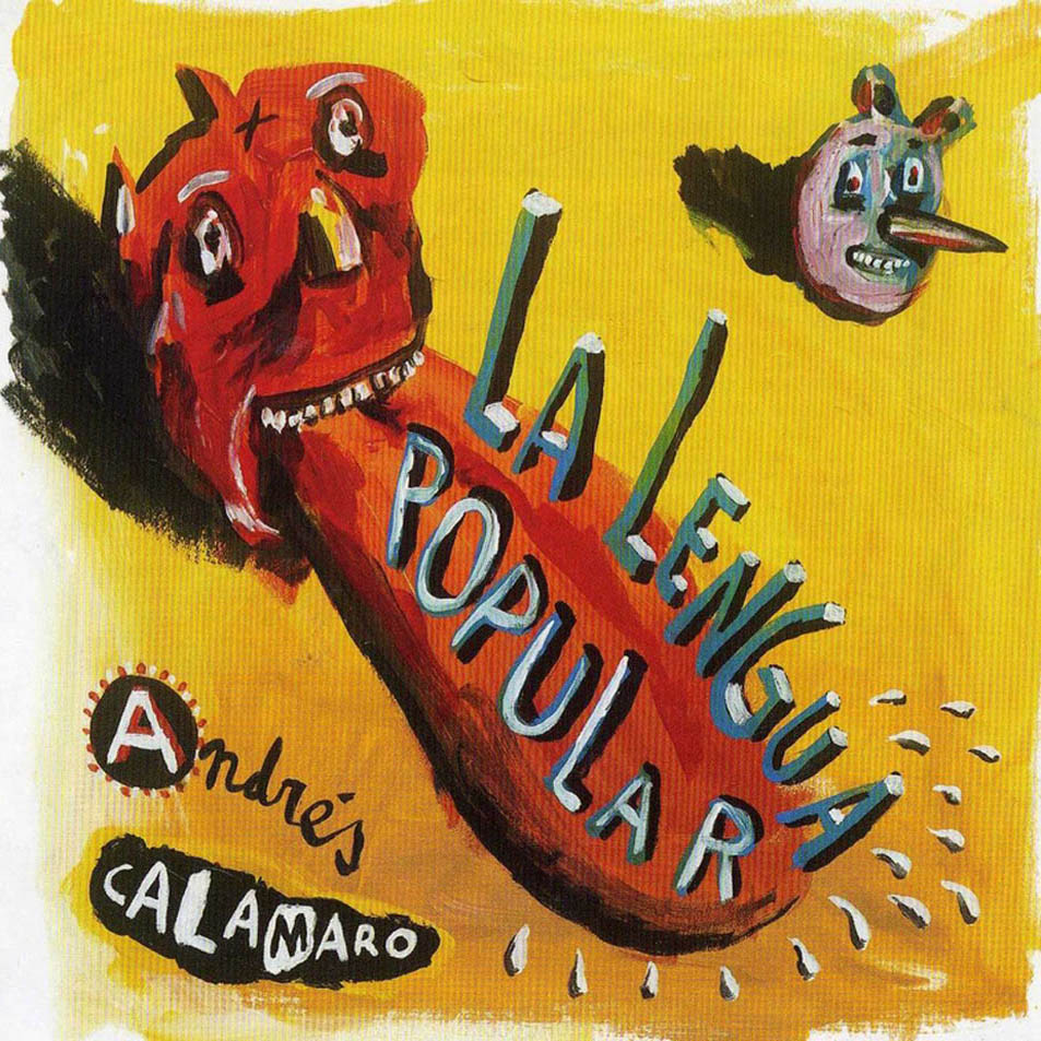 Cartula Interior Frontal de Andres Calamaro - La Lengua Popular