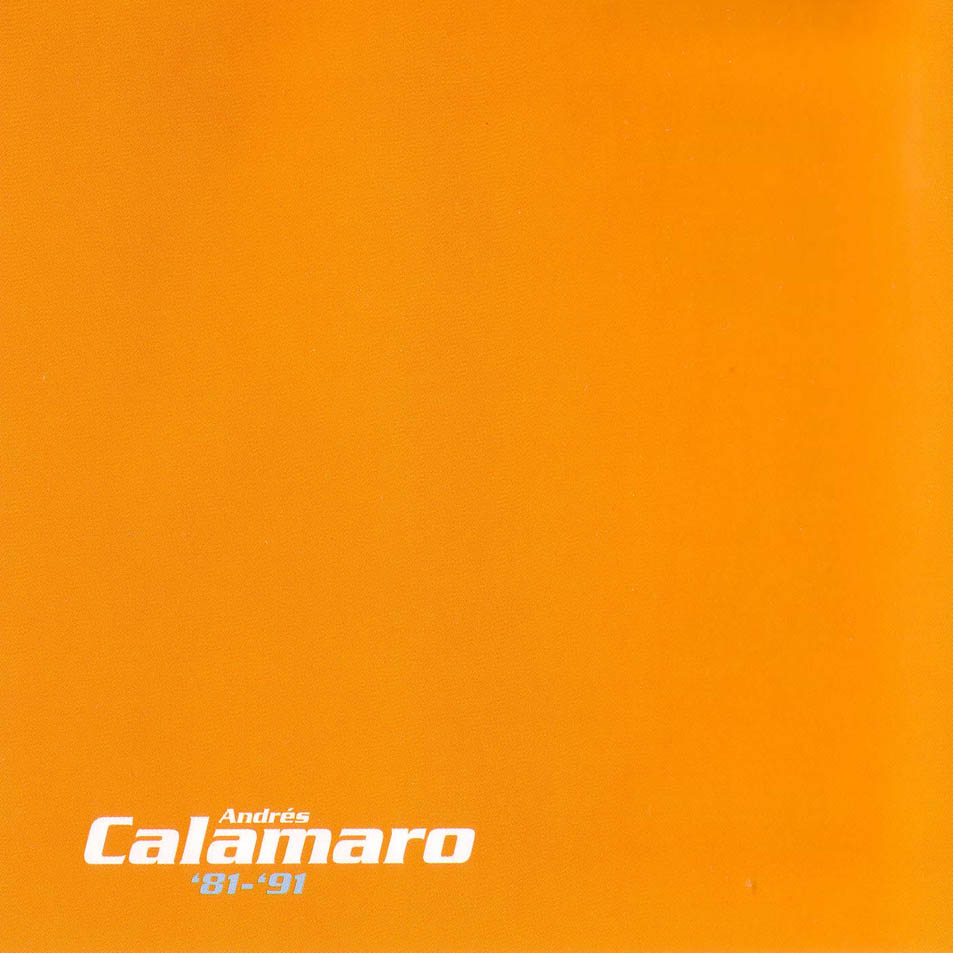 Cartula Interior Frontal de Andres Calamaro - '81-'91