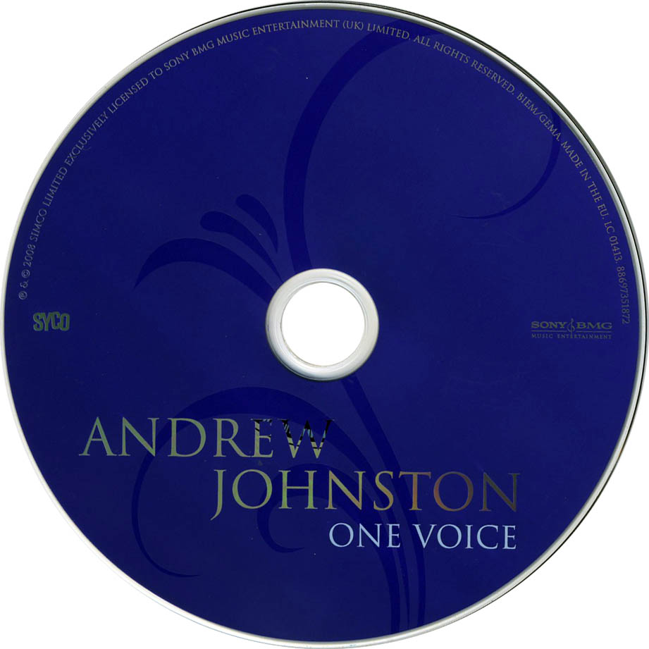 Cartula Cd de Andrew Johnston - One Voice
