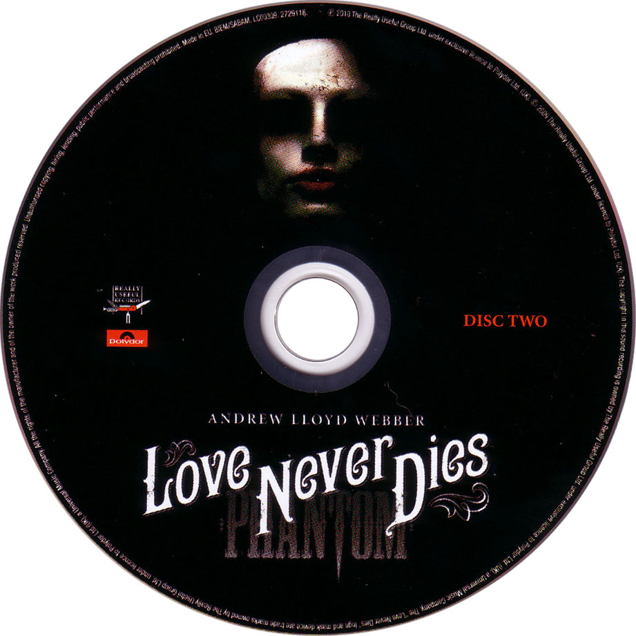 Cartula Cd2 de Andrew Lloyd Webber - Love Never Dies