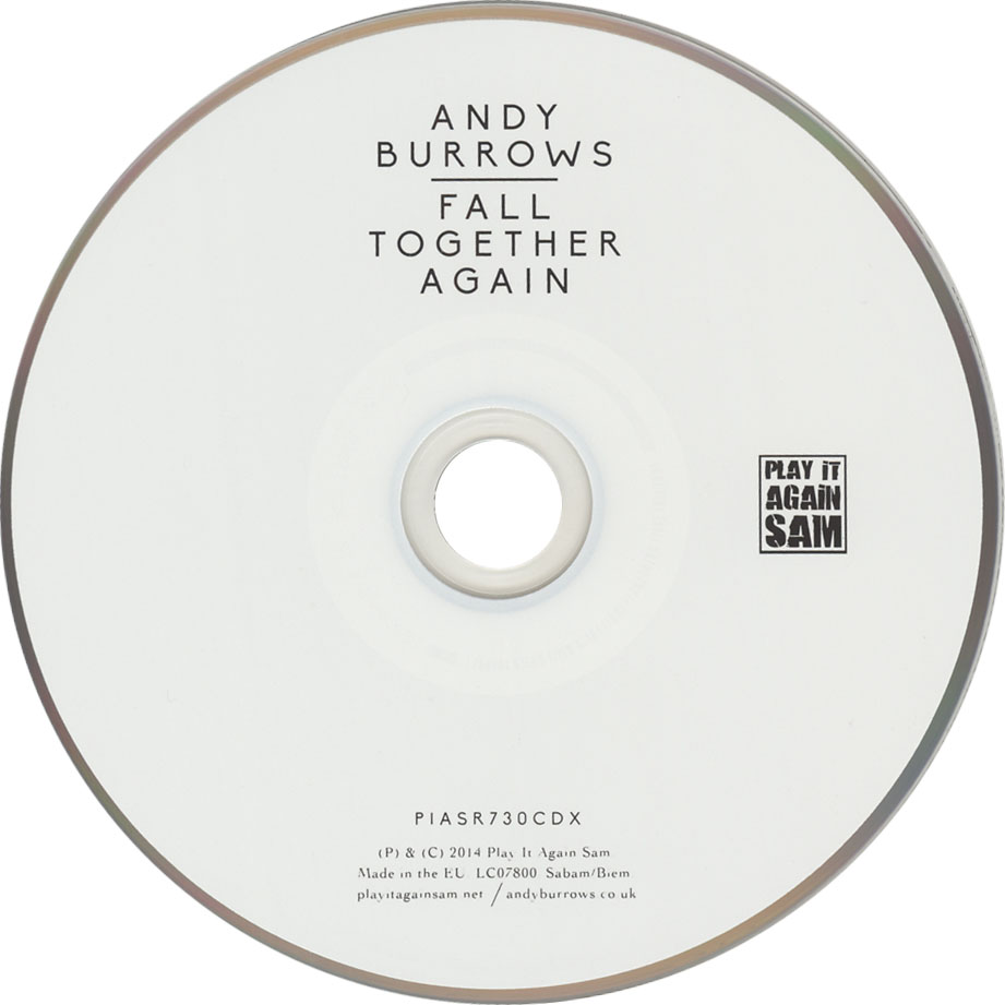 Cartula Cd de Andy Burrows - Fall Together Again