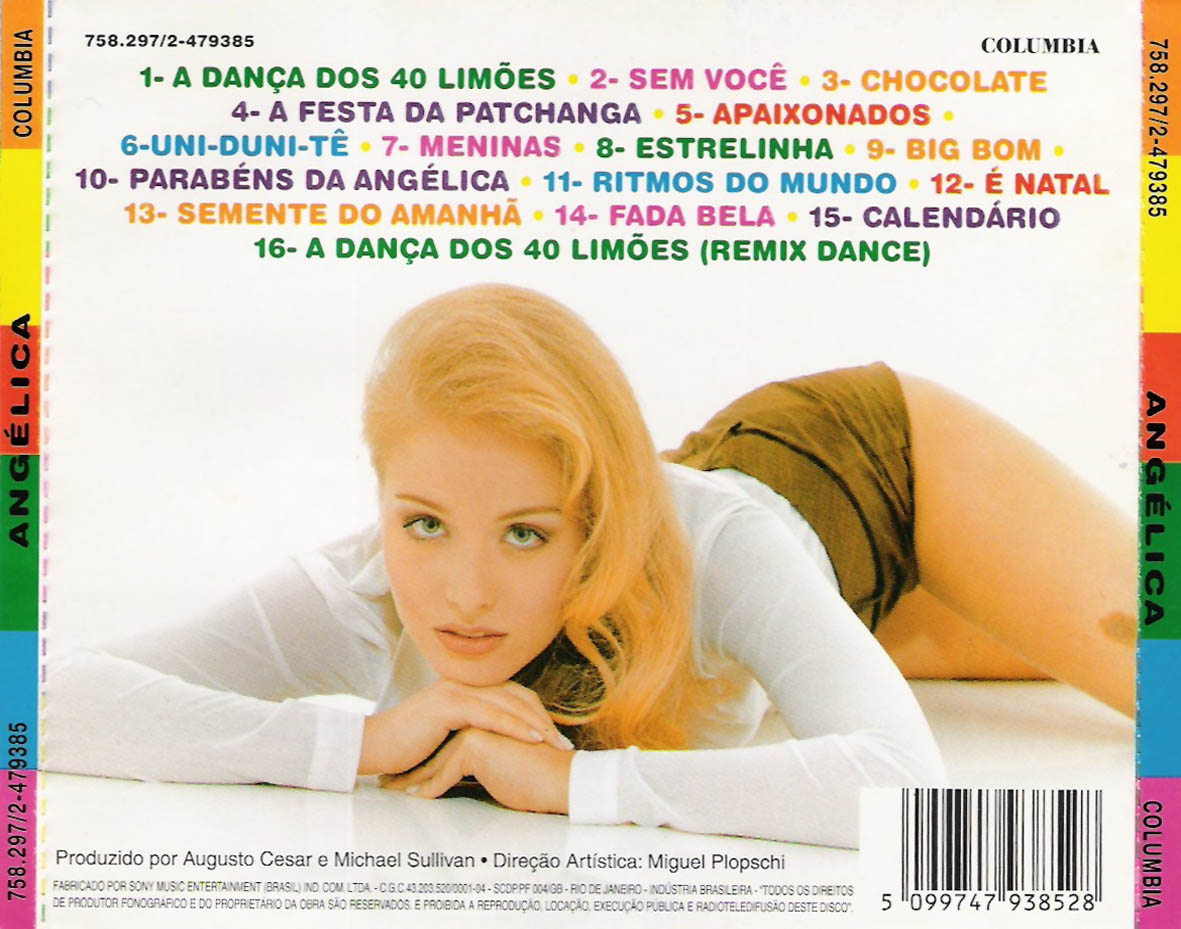 Cartula Trasera de Angelica - Angelica (1996)