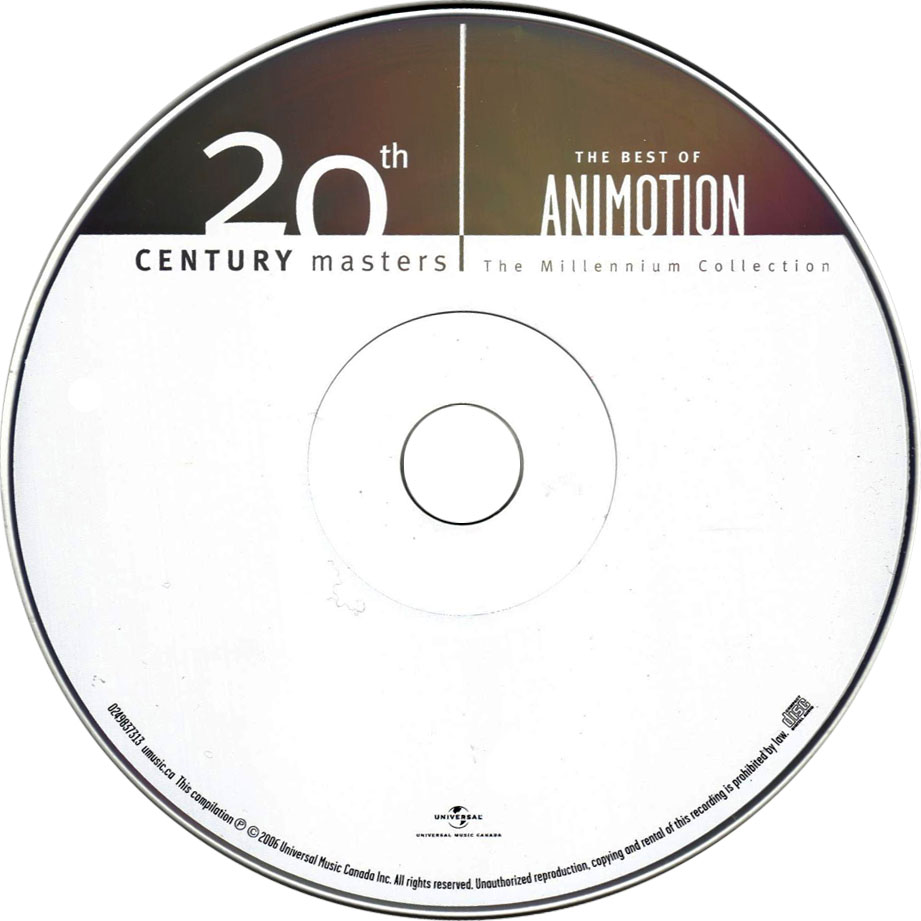 Cartula Cd de Animotion - 20th Century Masters The Millennium Collection: The Best Of Animotion