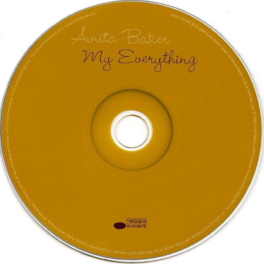 Cartula Cd de Anita Baker - My Everything