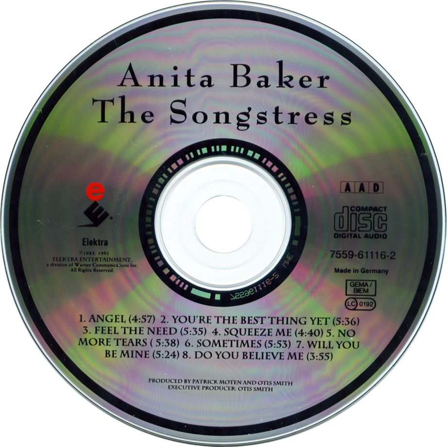 Cartula Cd de Anita Baker - The Songstress