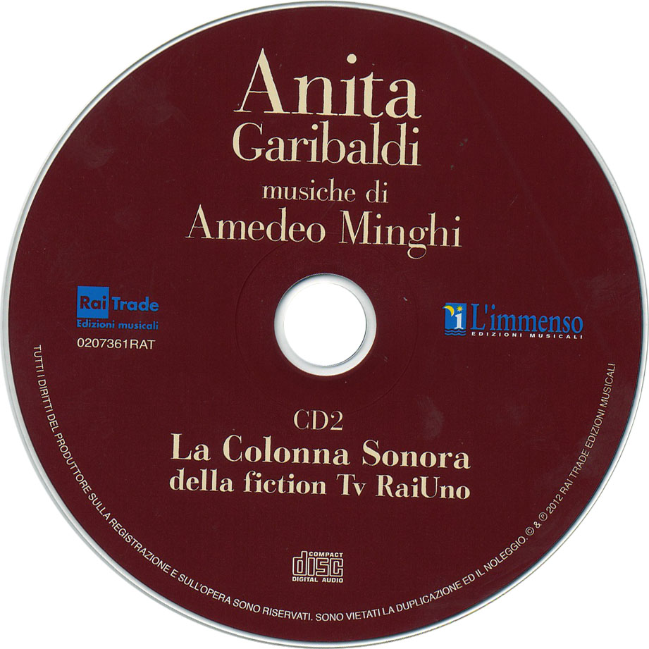 Cartula Cd2 de Anita Garibaldi - Musiche Di Amedeo Minghi
