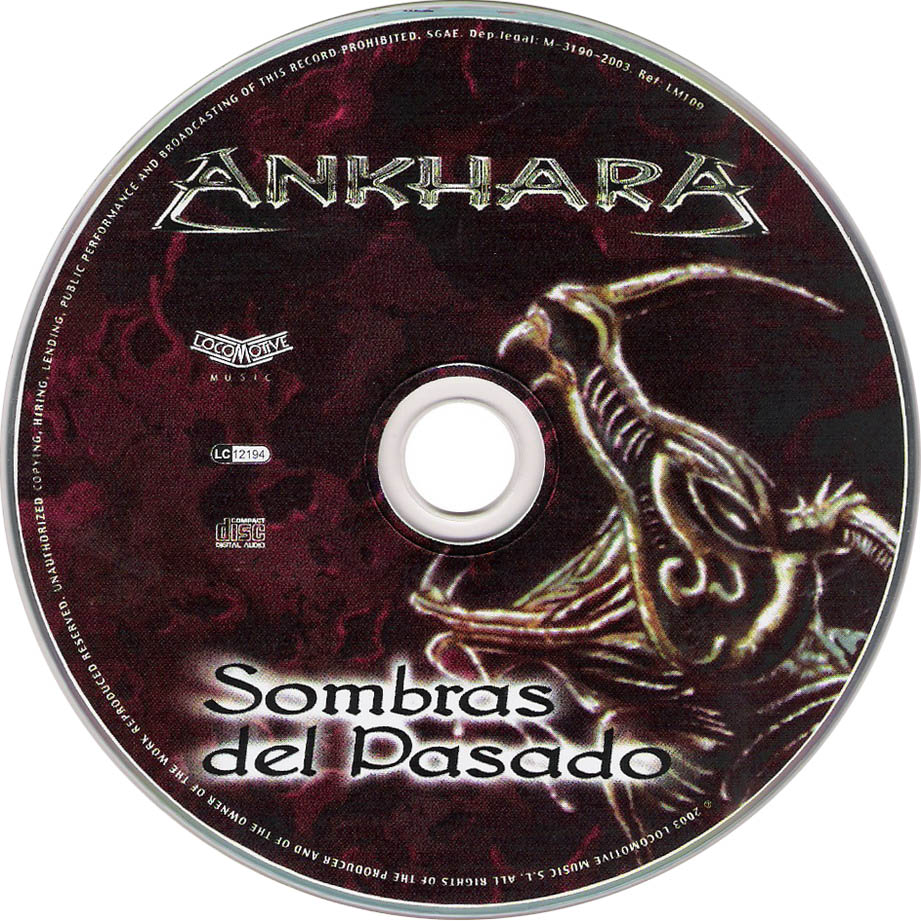 Cartula Cd de Ankhara - Sombras Del Pasado