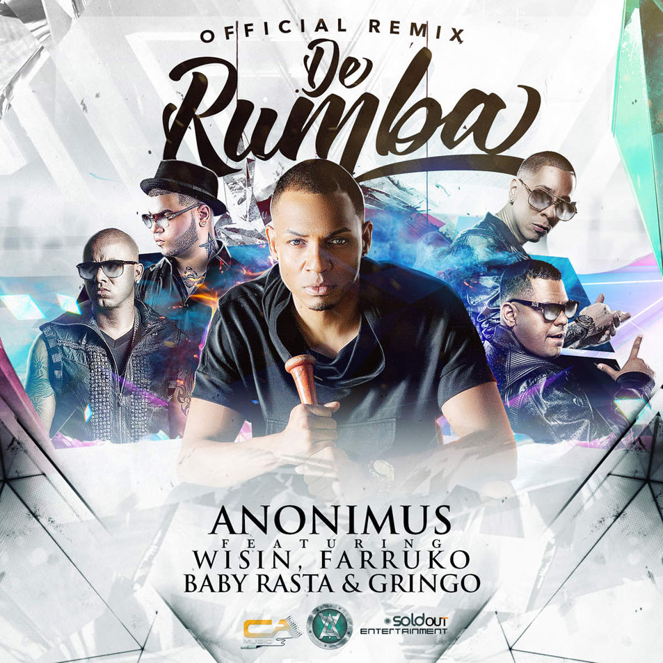 Cartula Frontal de Anonimus - De Rumba (Featuring Wisin, Farruko, Baby Rasta & Gringo) (Remix) (Cd Single)