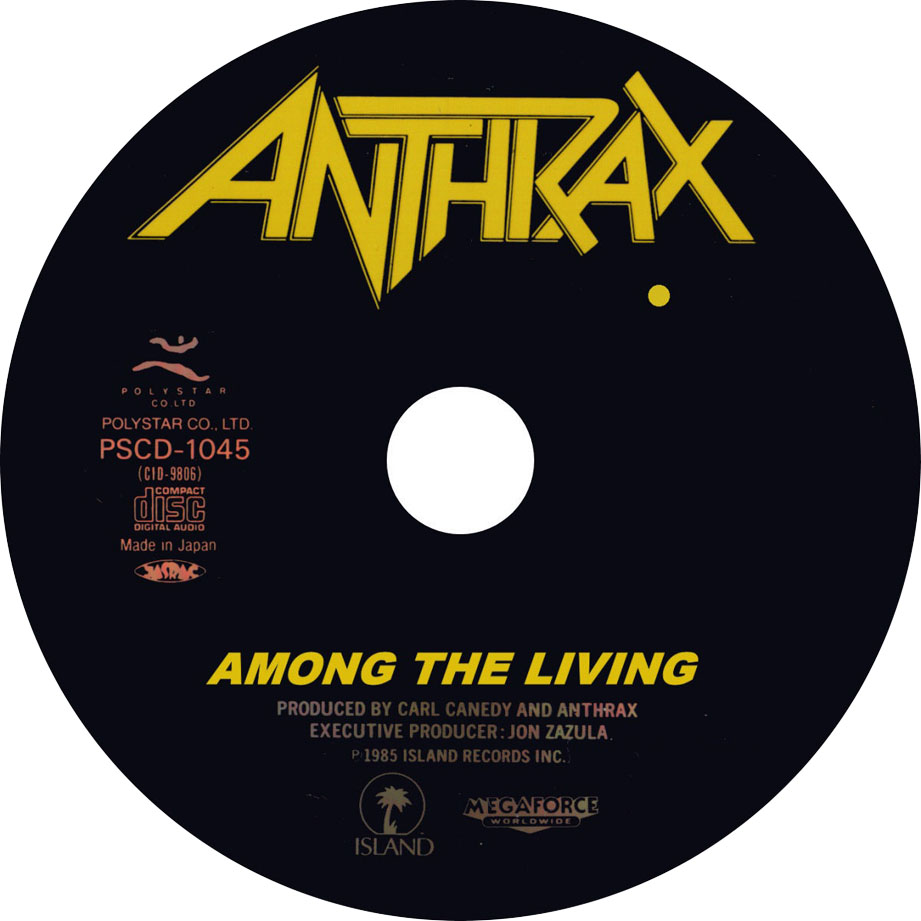 Cartula Cd de Anthrax - Among The Living