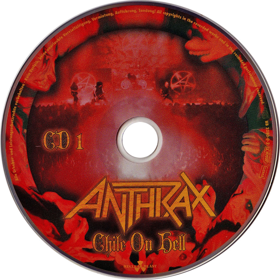 Cartula Cd1 de Anthrax - Chile On Hell (Dvd)