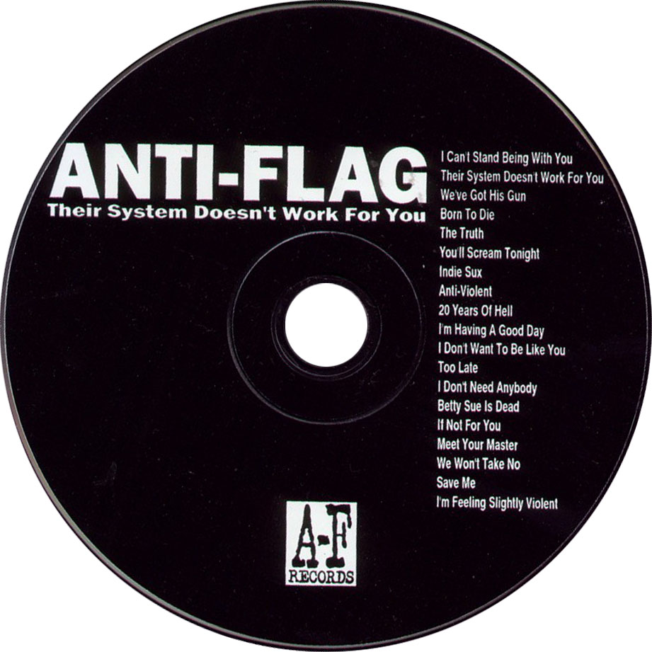 Cartula Cd de Anti-Flag - Their System Doesn't Work For You