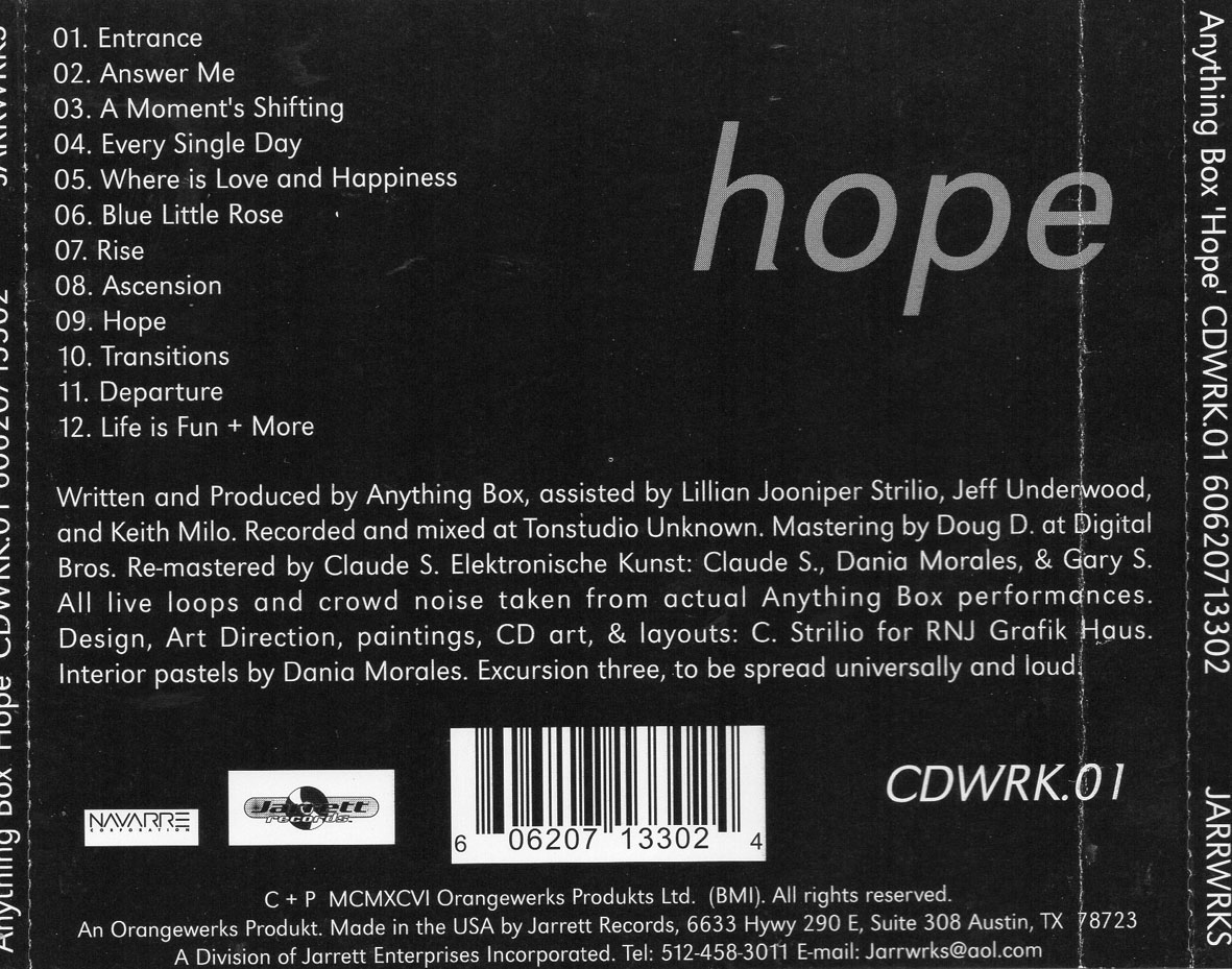 Car�tula Trasera de Anything Box - Hope