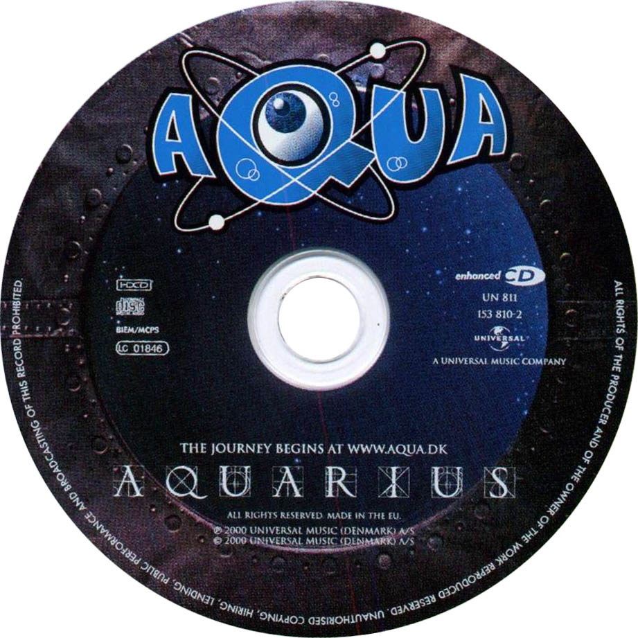 Cartula Cd de Aqua - Aquarius (Special Edition)