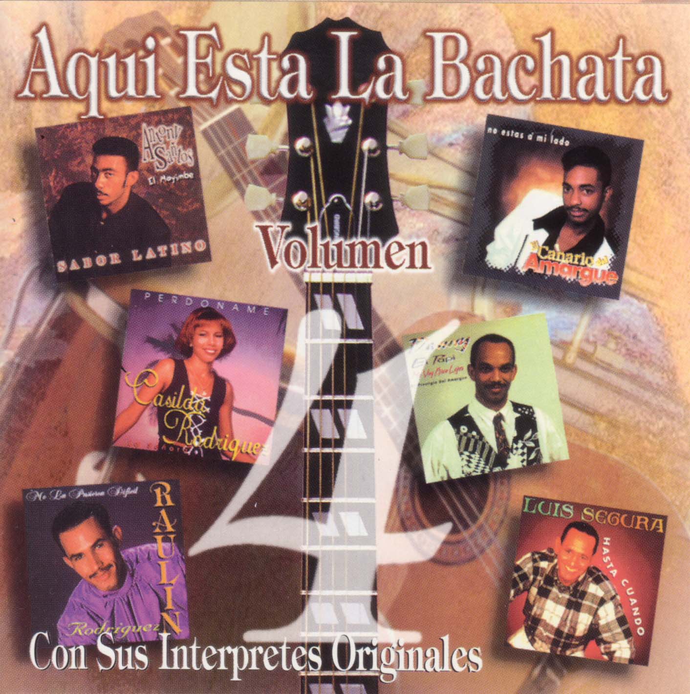 Cartula Frontal de Aqui Esta La Bachata Volumen 4