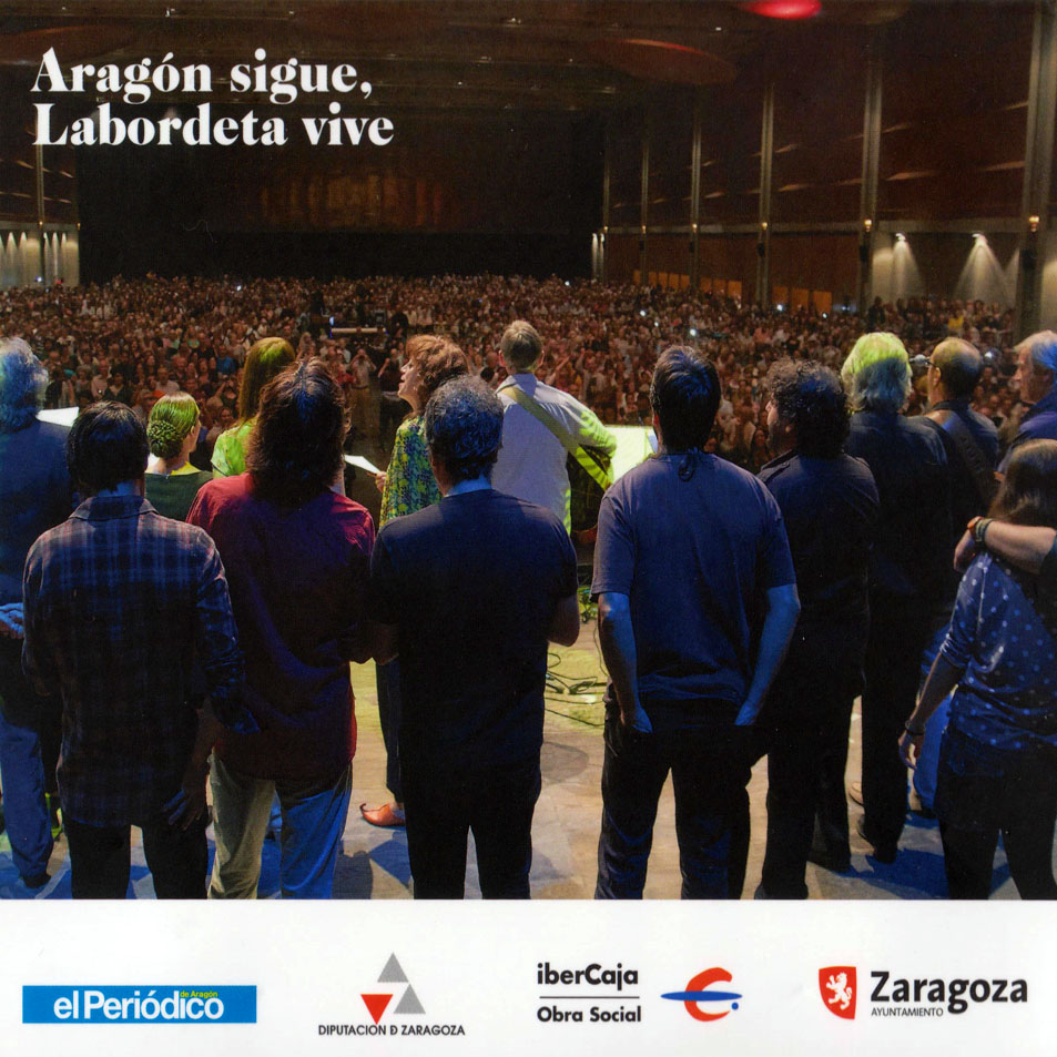 Cartula Interior Frontal de Aragon Sigue, Labordeta Vive