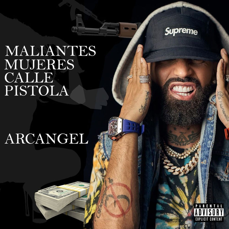 Cartula Frontal de Arcangel - Maliantes, Mujeres, Calle, Pistola (Cd Single)