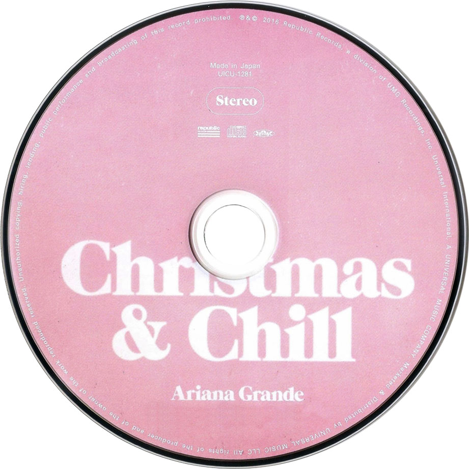 Cartula Cd de Ariana Grande - Christmas & Chill (Japan Version) (Ep)