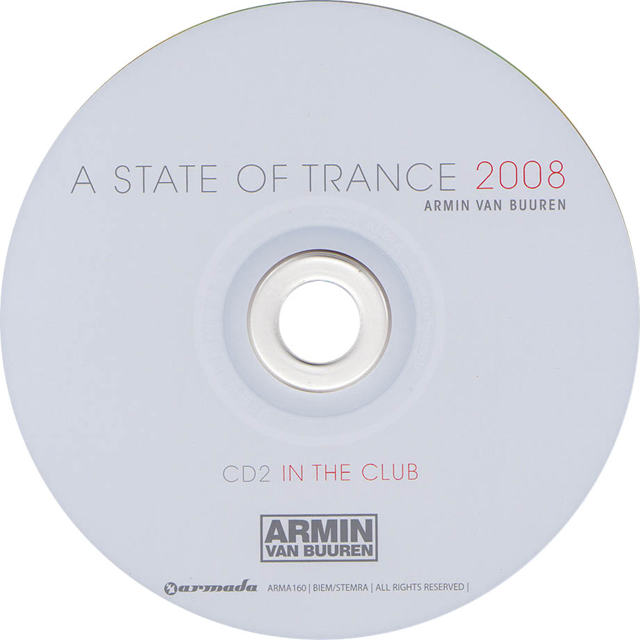 Cartula Cd2 de Armin Van Buuren - A State Of Trance 2008
