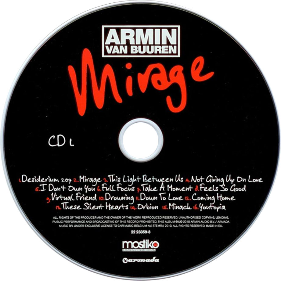 Cartula Cd1 de Armin Van Buuren - Mirage (Limited Edition)