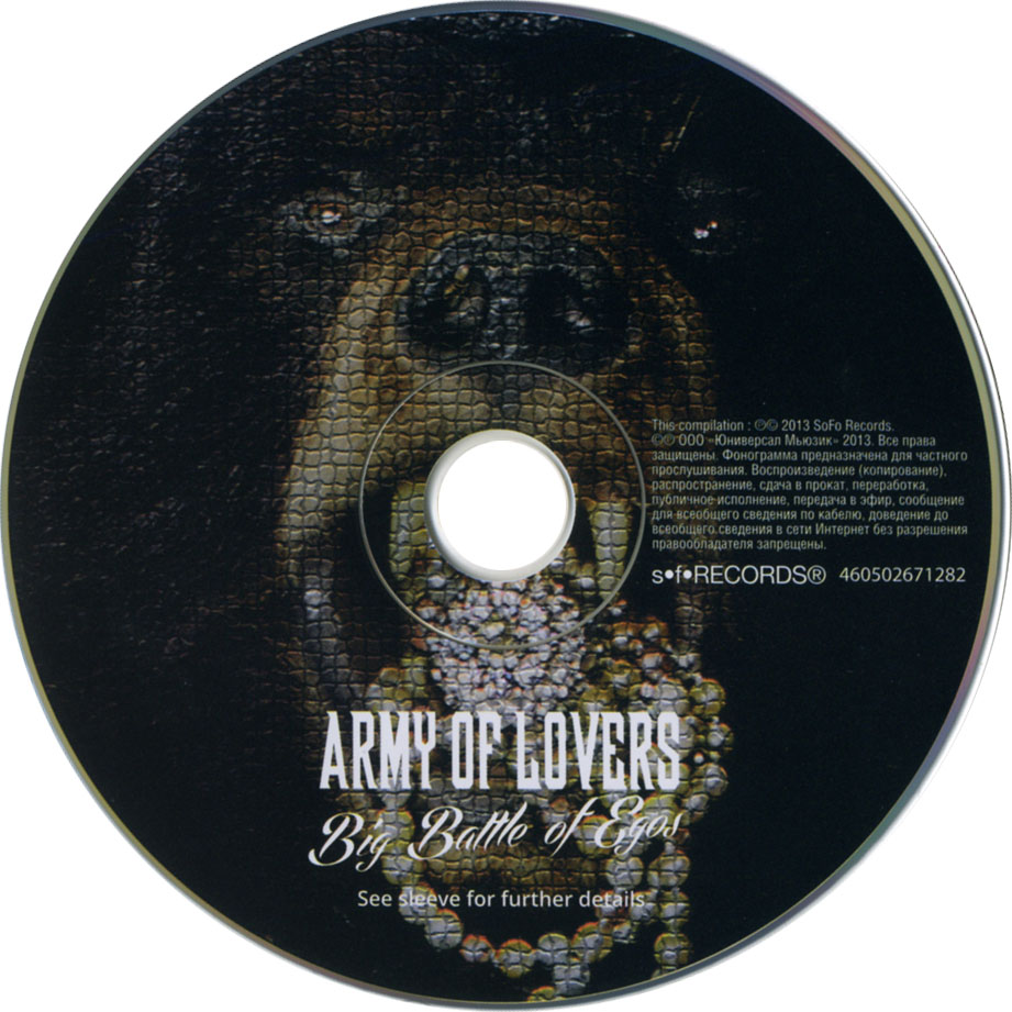 Cartula Cd de Army Of Lovers - Big Battle Of Egos