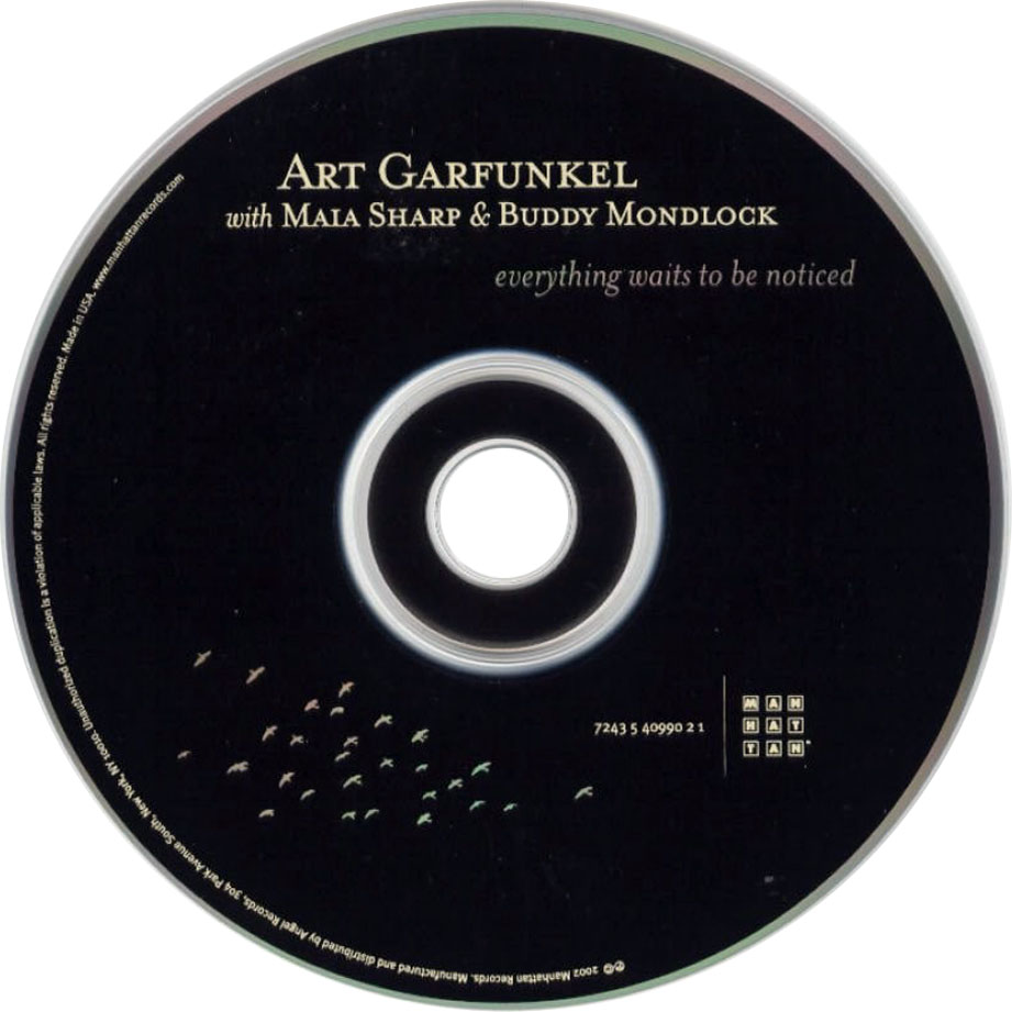 Cartula Cd de Art Garfunkel, Maia Sharp & Buddy Mondlock - Everything Waits To Be Noticed