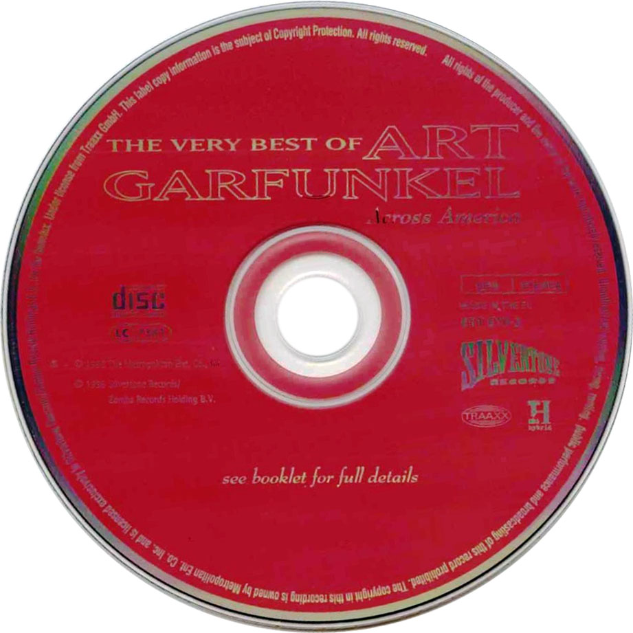 Cartula Cd de Art Garfunkel - The Very Best Of Art Garfunkel: Across America