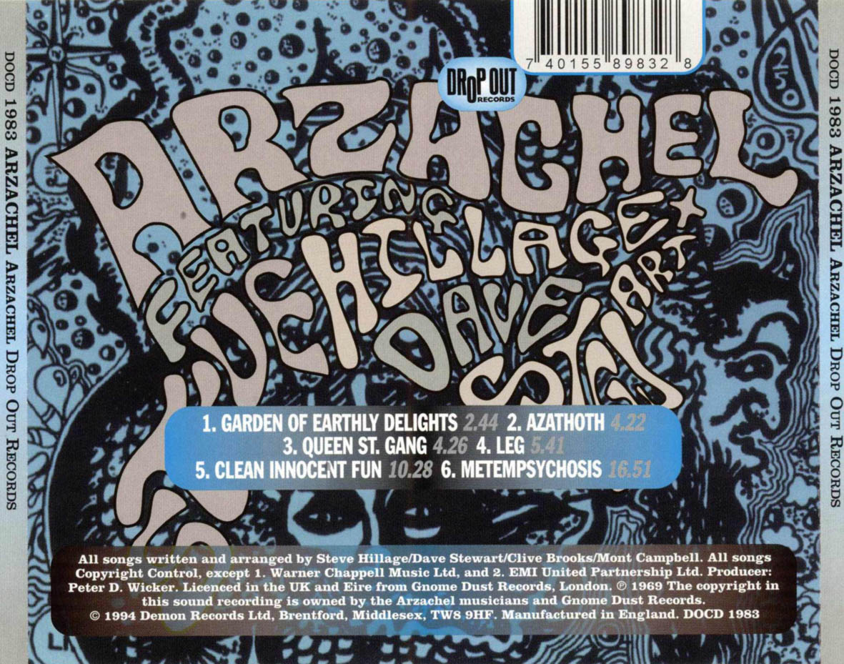 Cartula Trasera de Arzachel - Arzachel