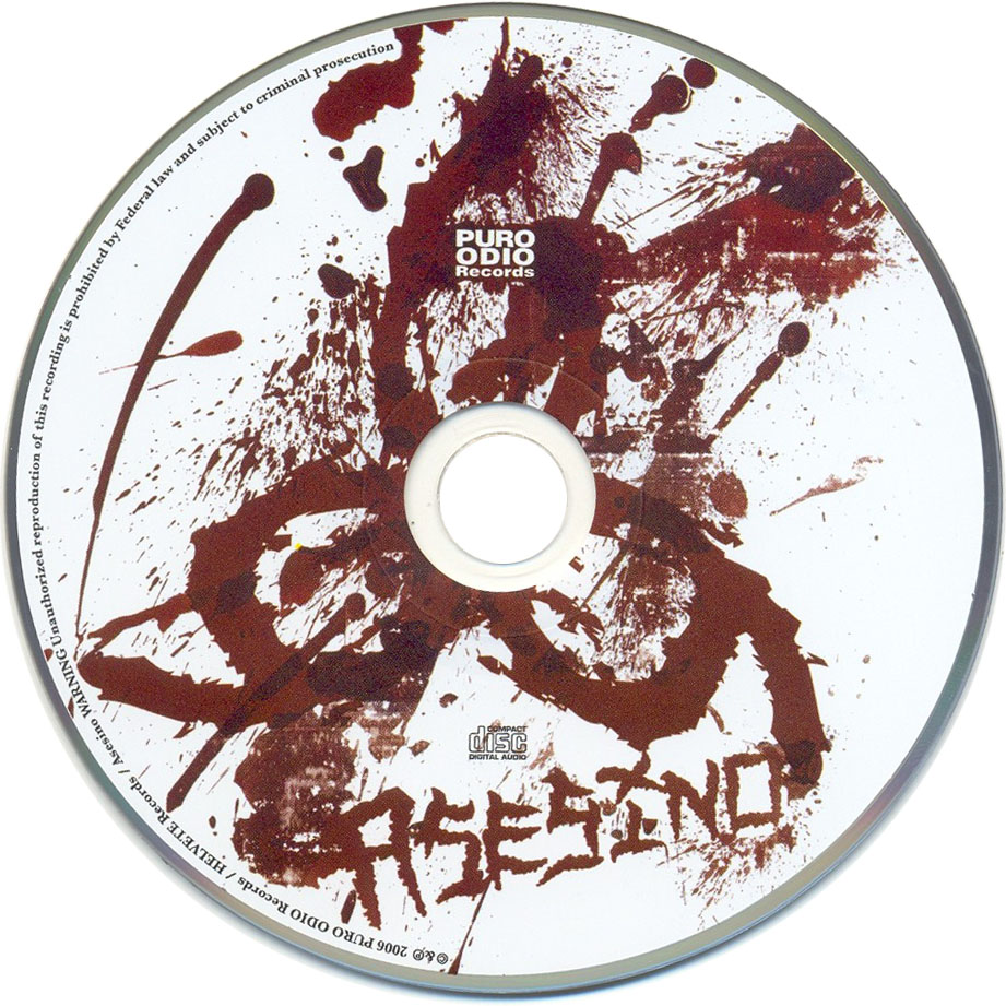 Cartula Cd de Asesino - Cristo Satanico