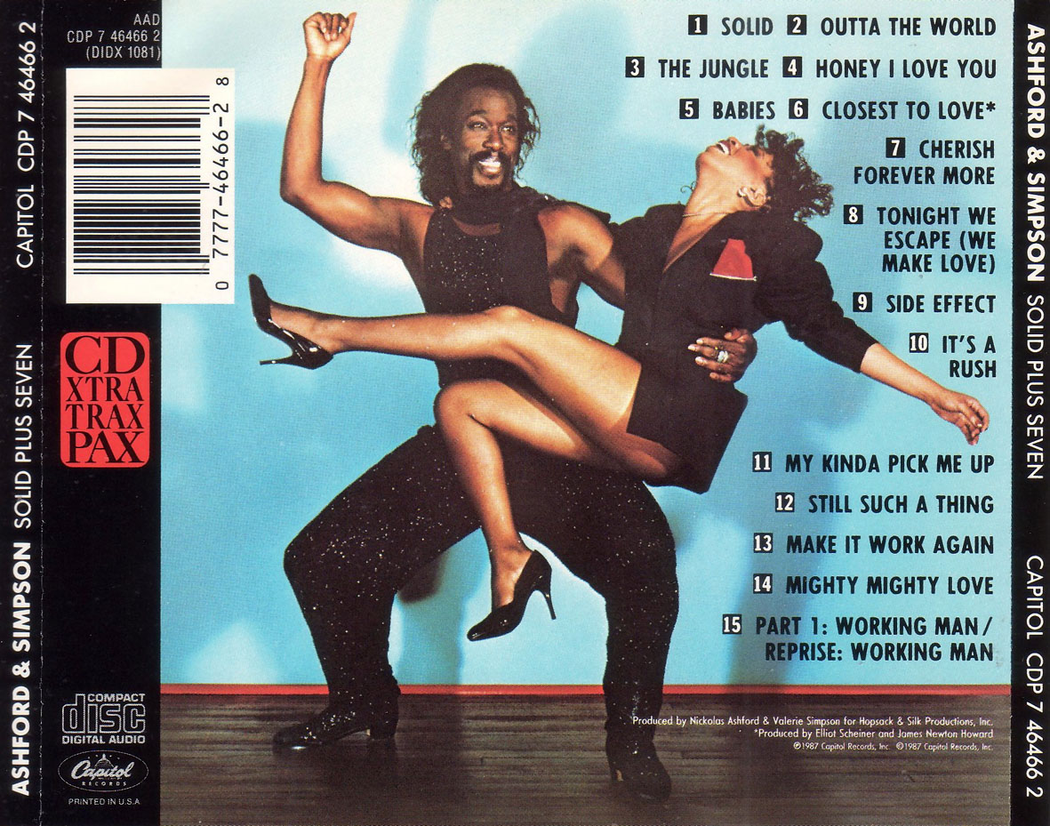 Cartula Trasera de Ashford & Simpson - Solid Plus Seven