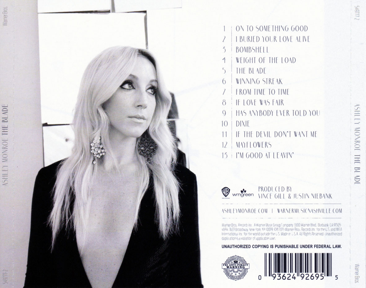 Cartula Trasera de Ashley Monroe - The Blade