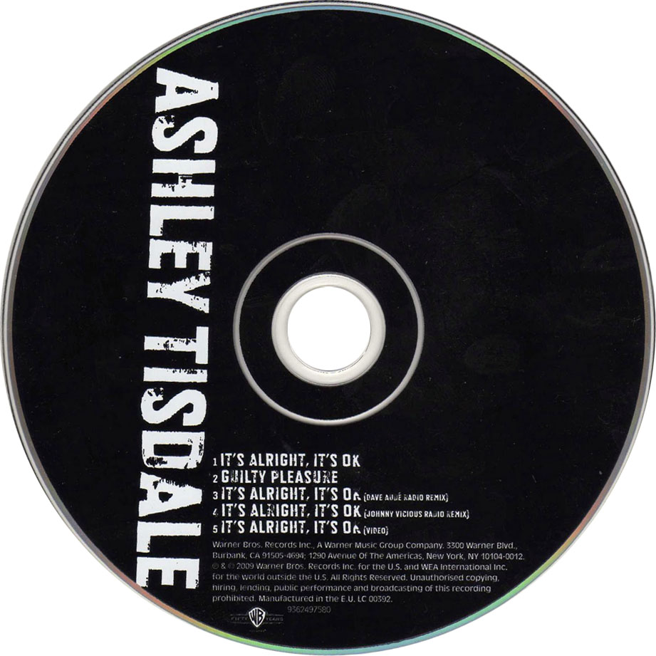 Cartula Cd de Ashley Tisdale - It's Alright, It's Ok Cd2 (Cd Single)