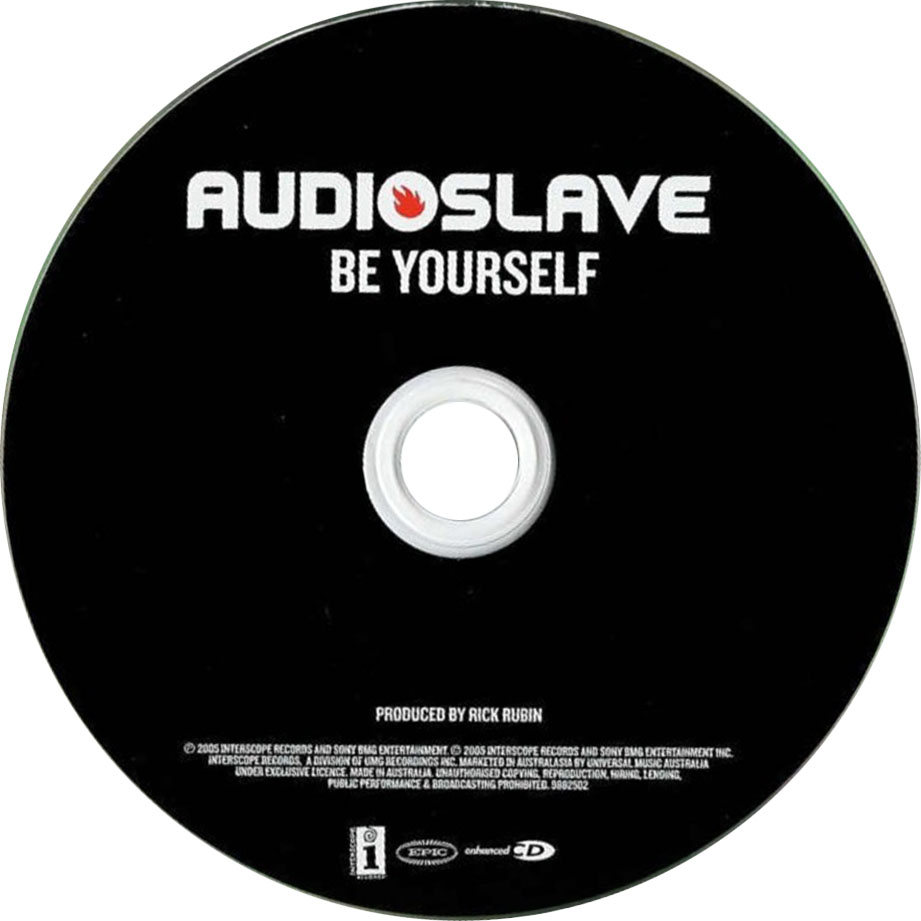 Carátula Cd de Audioslave - Be Yourself (Cd Single)