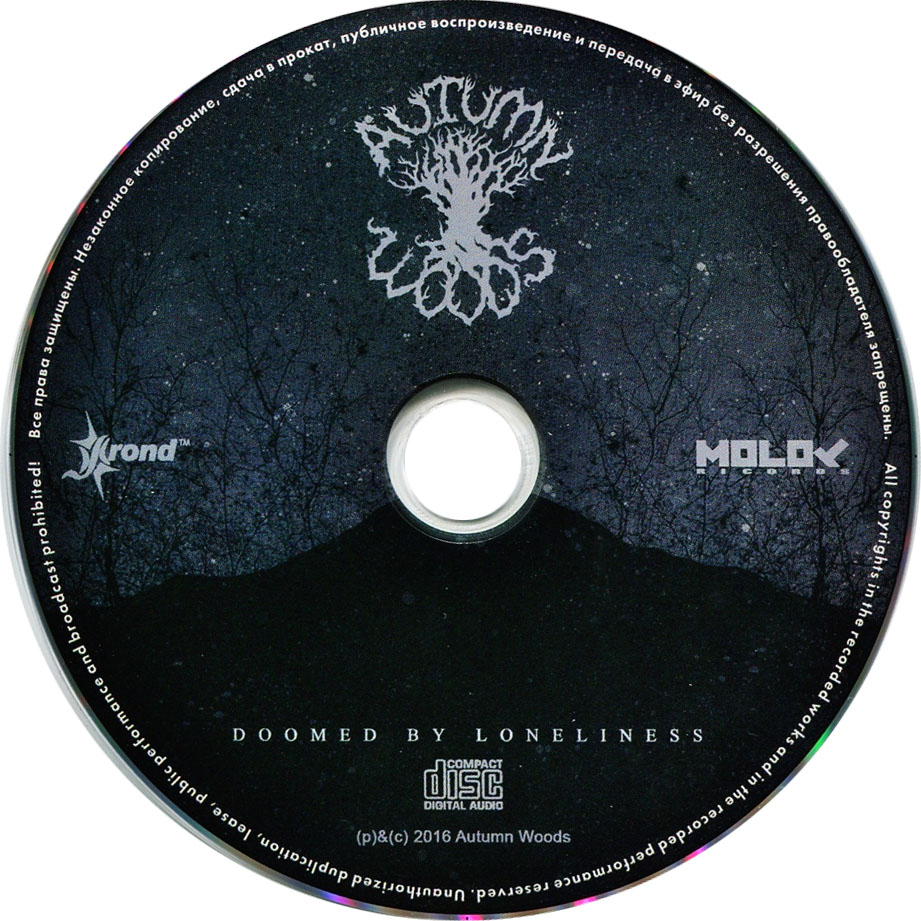 Cartula Cd de Autumn Woods - Doomed By Loneliness