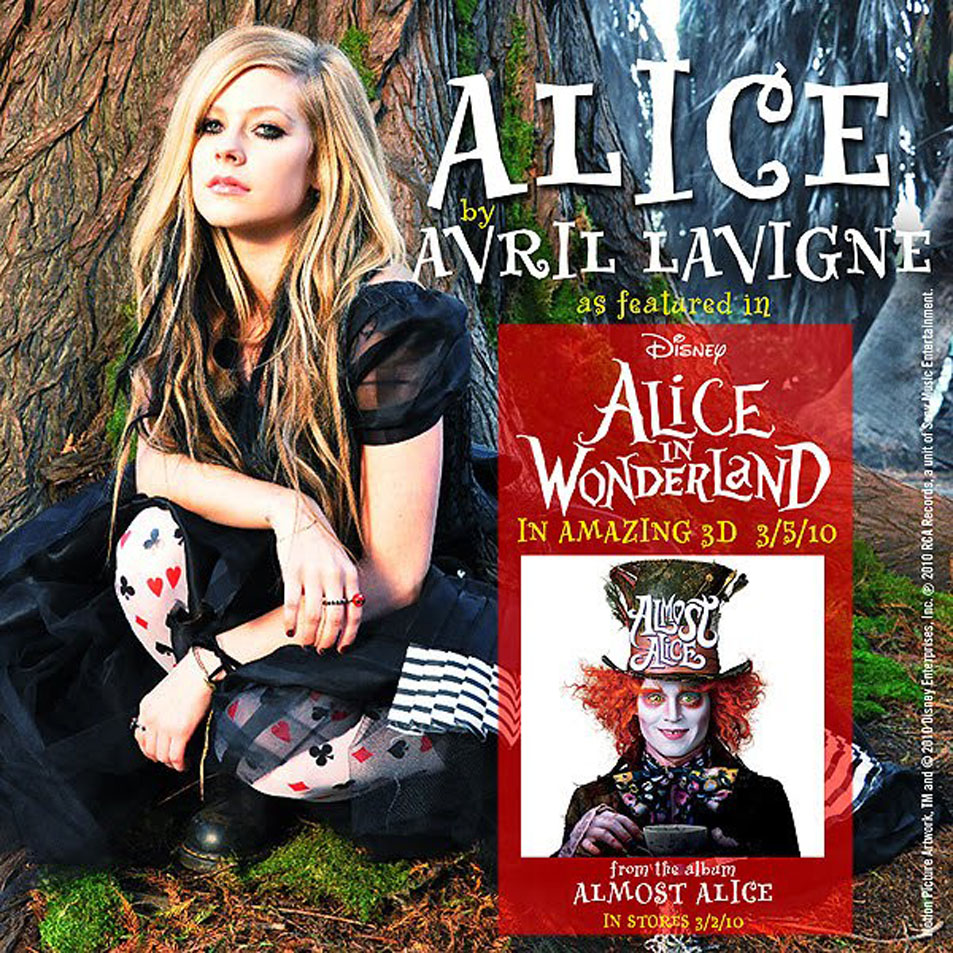 Cartula Frontal de Avril Lavigne - Alice (Cd Single)