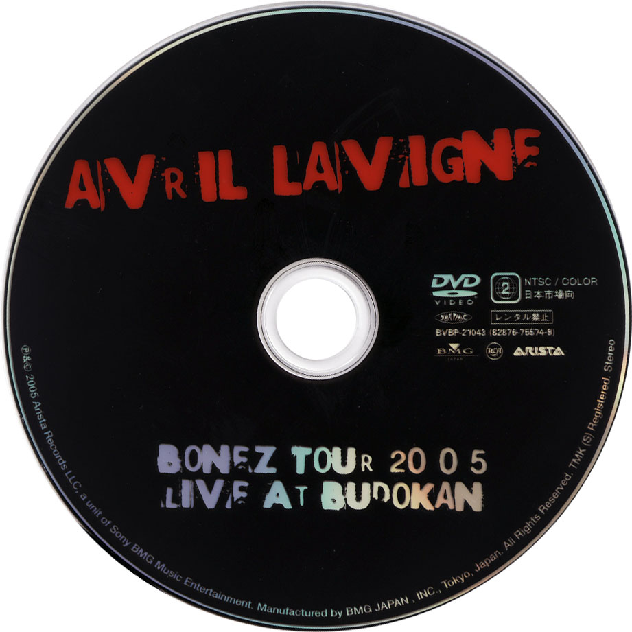 Cartula Dvd de Avril Lavigne - Bonez Tour 2005: Live At Budokan (Dvd)