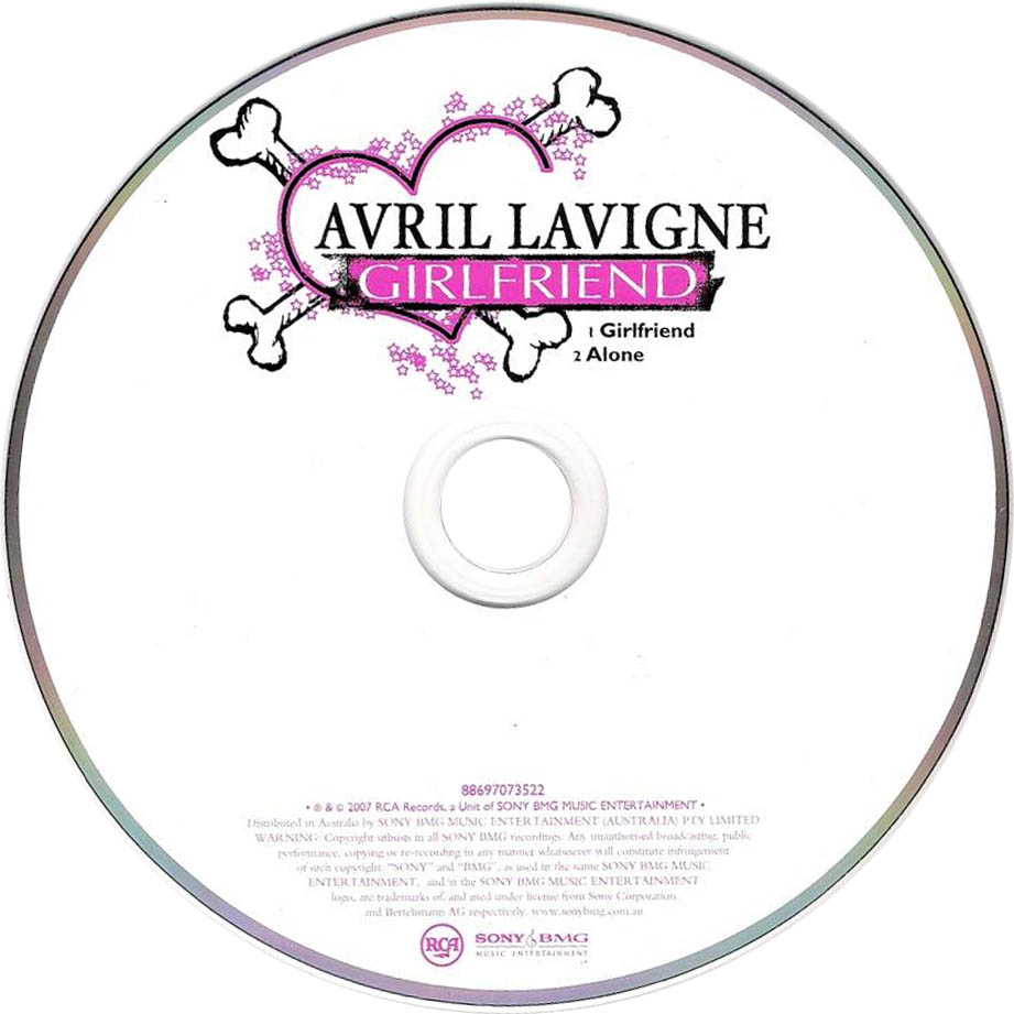 Cartula Cd de Avril Lavigne - Girlfriend (Cd Single)