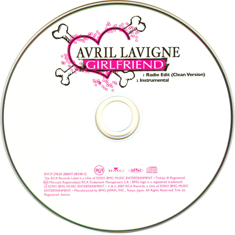 Cartula Cd de Avril Lavigne - Girlfriend (Japan Edition) (Cd Single)