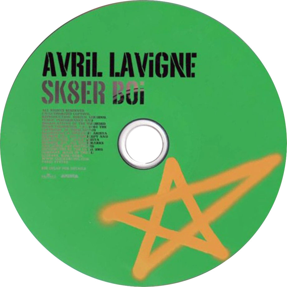 Cartula Cd de Avril Lavigne - Sk8er Boi (Cd Single)