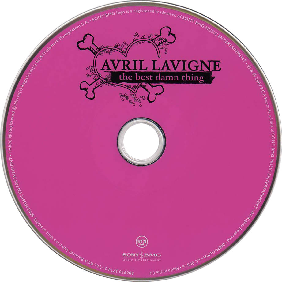 Cartula Cd de Avril Lavigne - The Best Damn Thing