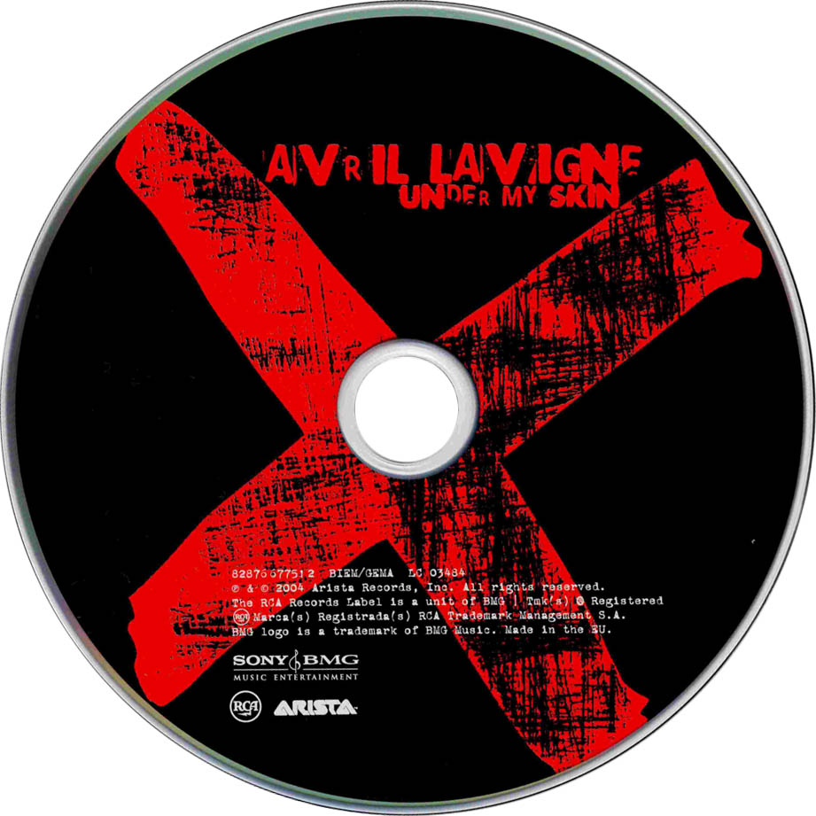 Cartula Cd de Avril Lavigne - Under My Skin (Special Edition)