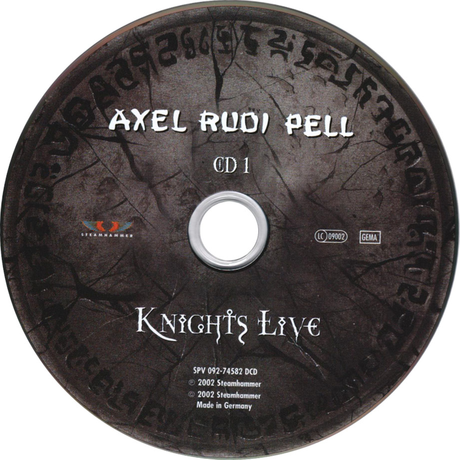 Cartula Cd1 de Axel Rudi Pell - Knights Live