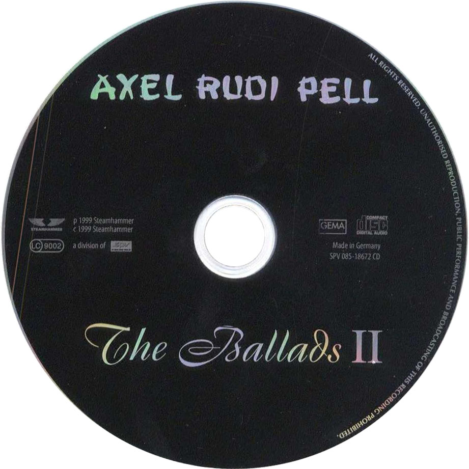 Cartula Cd de Axel Rudi Pell - The Ballads II