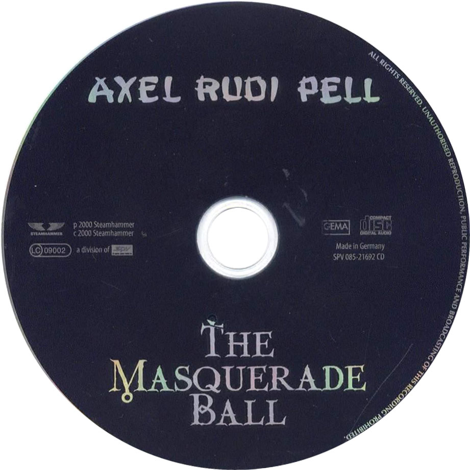 Cartula Cd de Axel Rudi Pell - The Masquerade Ball