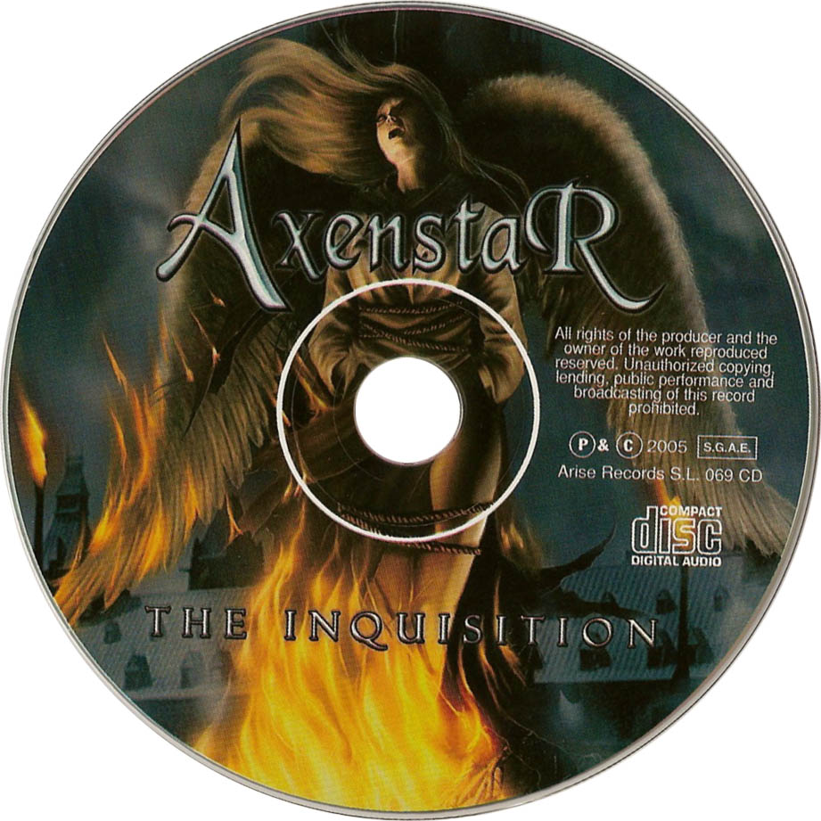 Cartula Cd de Axenstar - The Inquisition