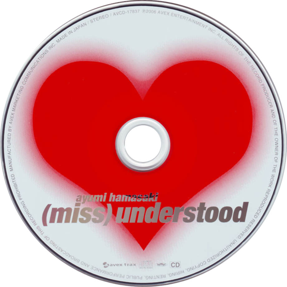 Cartula Cd de Ayumi Hamasaki - (Miss) Understood