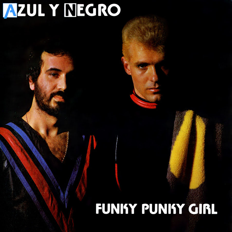 Cartula Frontal de Azul Y Negro - Funky Punky Girl (Cd Single)