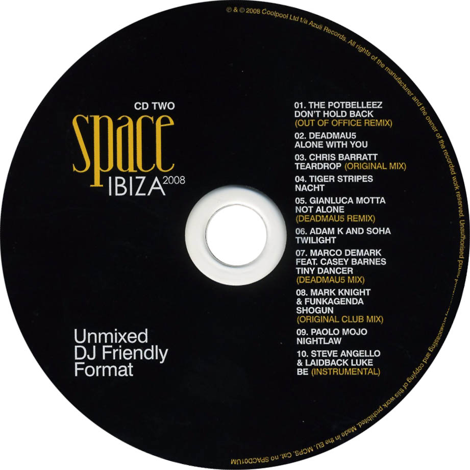 Cartula Cd2 de Azuli Presents Space Ibiza 2008