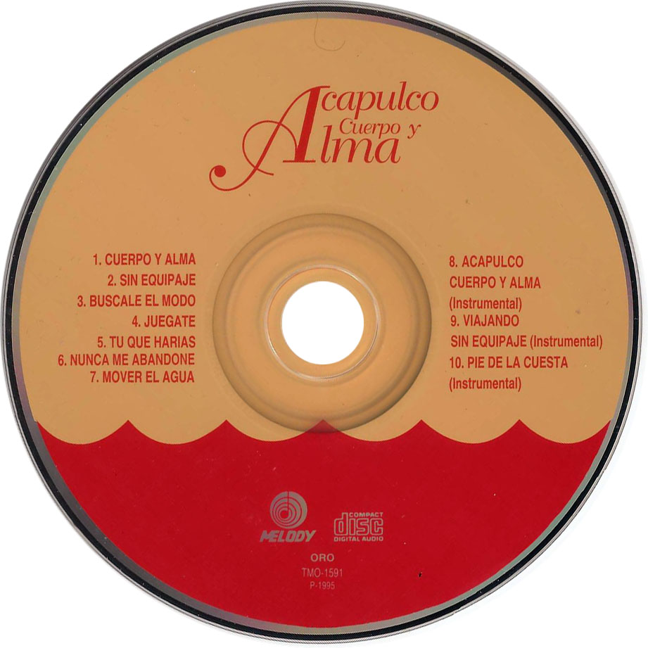 Cartula Cd de Bso Acapulco, Cuerpo Y Alma